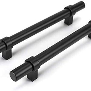 7" Black Cabinet Handles - 2pk